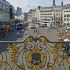 Bonn-Exkursion: Vom Stadtrundgang (Blick vom Rathaus auf den Marktplatz)